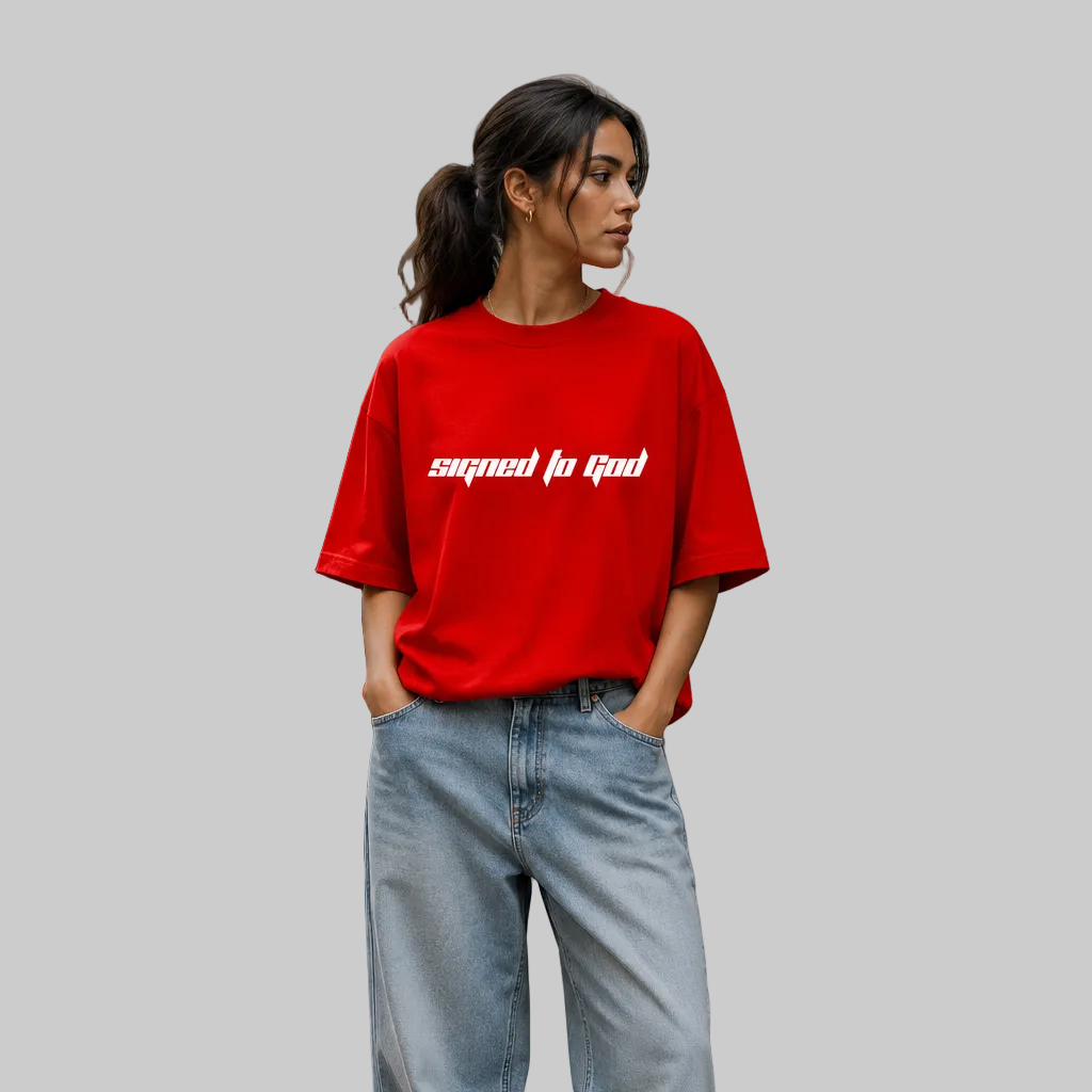 Signed To God Unisex Oversized T-Shirt