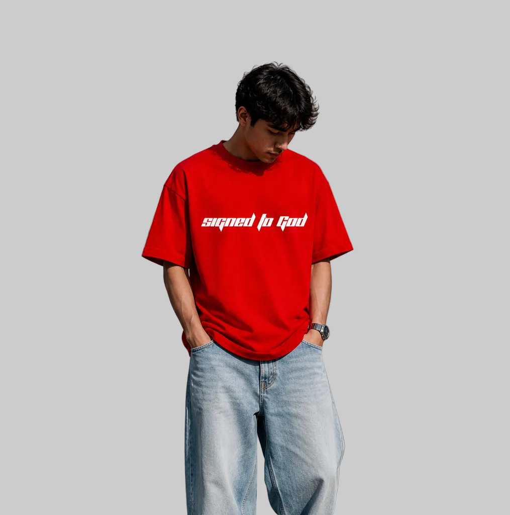 Signed To God Unisex Oversized T-Shirt